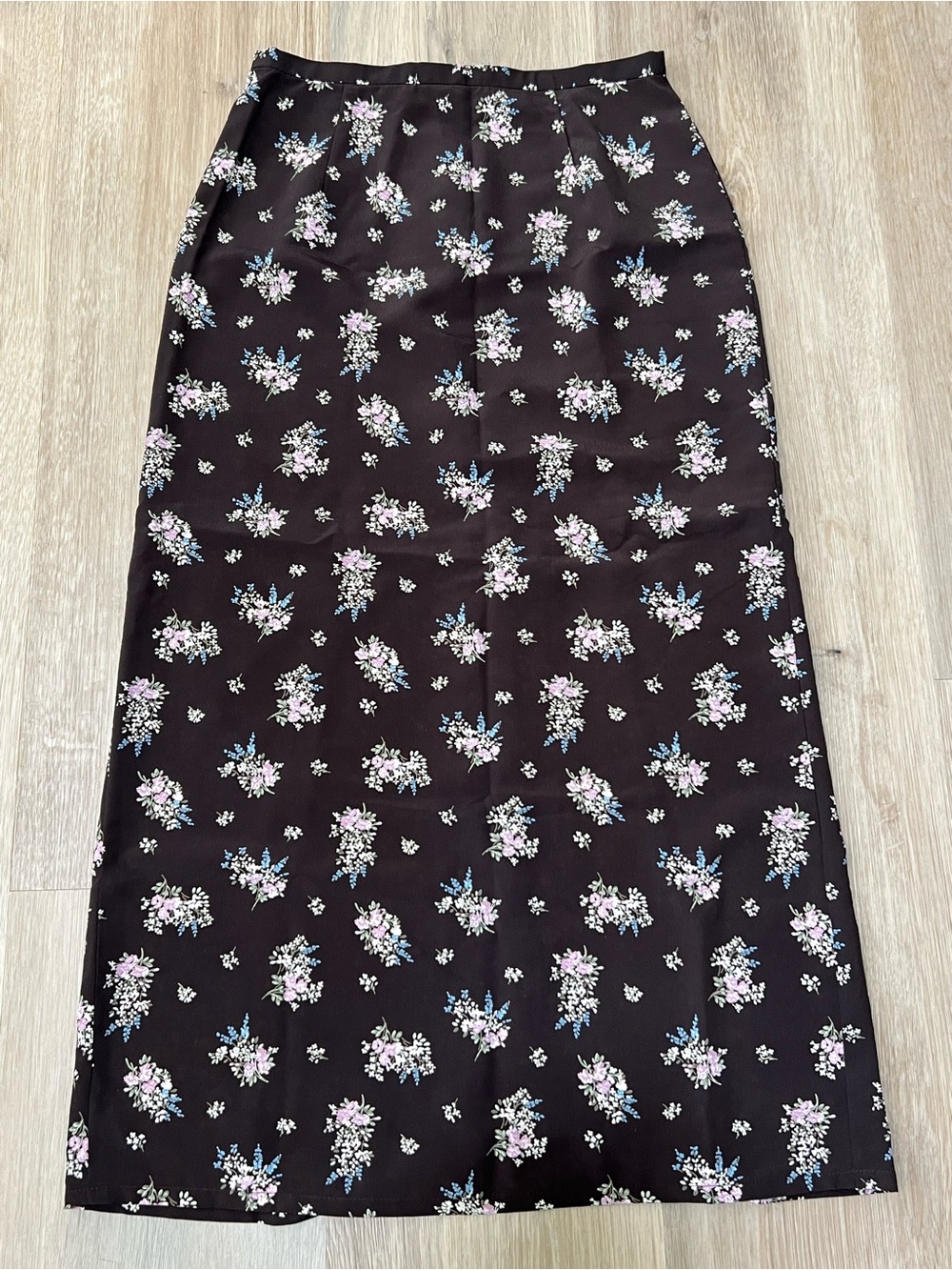 Vintage Gap brown floral midi length skirt
